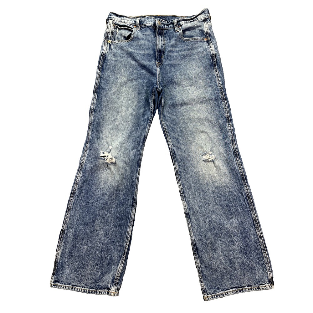 Gap Vintage Flare High Rise Jeans Women's Sz 31 Fits 32" Blueโ Grunge Y2K Retro
